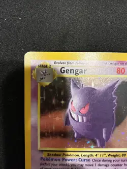 Pokemon TCG Gengar Fossil Unlimited Holo Rare Card 5/62 Vintage - Image 2