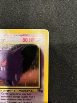 Pokemon TCG Gengar Fossil Unlimited Holo Rare Card 5/62 Vintage - Image 3