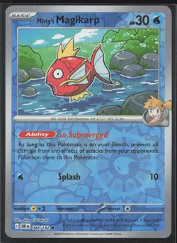 Misty's Magikarp SV10: Destined Rivals 048/182 NM Pokemon Card Reverse Holo - Image 1