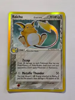 Raichu 15/110 EX Holon Phantoms Delta Reverse Holo Pokemon Card 2006 - Near Mint - Image 1