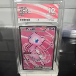 Pokemon | Mew EX | TCG 193/165 Scarlet Violet 151 Holo Card | Ace Gem Mint 10 - Image 1