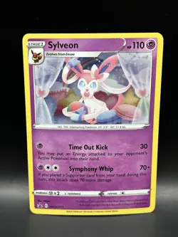 Sylveon SWSH211 (2x Swirl) - Pokemon Sword & Shield Black Star Promo Card - LP - Image 1