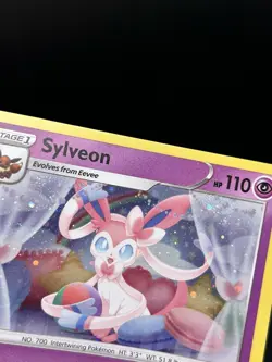 Sylveon SWSH211 (2x Swirl) - Pokemon Sword & Shield Black Star Promo Card - LP - Image 2