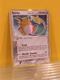 Pokemon Card Raichu EX Holon Phantoms Holo Rare 15/110 Light Play - Image 3