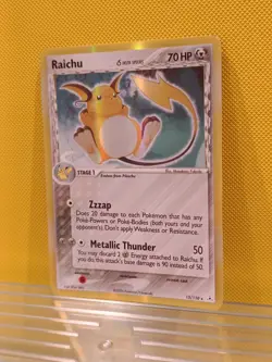 Pokemon Card Raichu EX Holon Phantoms Holo Rare 15/110 Light Play - Image 4