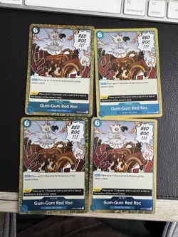 Gum-Gum Red Roc OP04-056 One Piece Card Game x4 Playset - Image 1