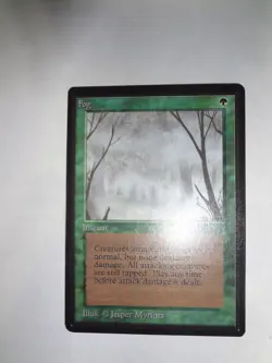MTG MAGIC THE GATHERING CARD ORIGINAL BETA GREEN FOG INSTANT x1 - Image 1