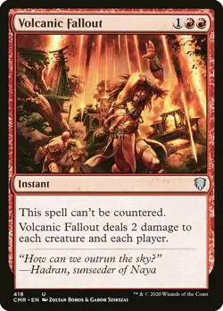 MTG Commander Legends U Volcanic Fallout #418 PLAYSET x4 4x - Image 1