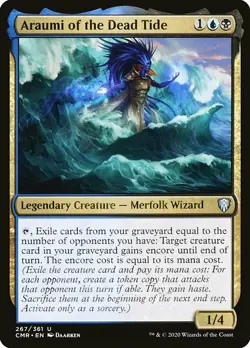 MTG Commander Legends *FOIL* U Araumi of the Dead Tide #267 - Image 1