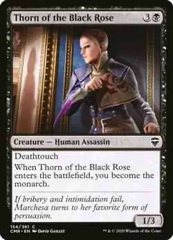 MTG Commander Legends C Thorn of the Black Rose #154 PLAYSET x4 4x - Image 1