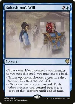 MTG Commander Legends R Sakashima's Will #091 - Image 1