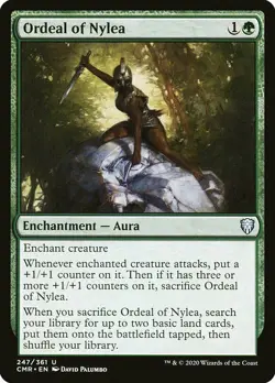 MTG Commander Legends U Ordeal of Nylea #247 PLAYSET x4 4x - Image 1