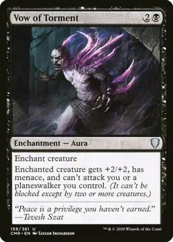 MTG Commander Legends *FOIL* U Vow of Torment #159 - Image 1
