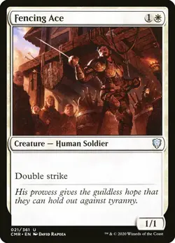 MTG Commander Legends U Fencing Ace #021 PLAYSET x4 4x - Image 1