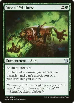 MTG Commander Legends U Vow of Wildness #262 PLAYSET x4 4x - Image 1