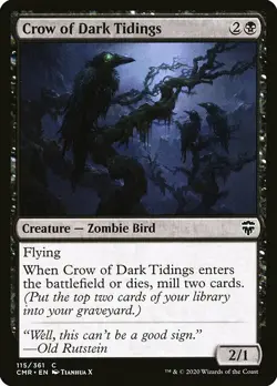 MTG Commander Legends C Crow of Dark Tidings #115 PLAYSET x4 4x - Image 1