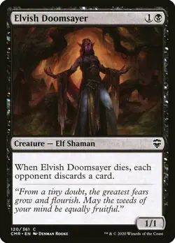 MTG Commander Legends C Elvish Doomsayer #120 PLAYSET x4 4x - Image 1