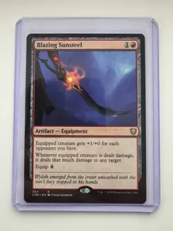 Blazing Sunsteel NON-FOIL Commander Legends #364 NM - MTG ENG - Image 1