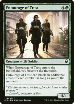 MTG Commander Legends C Entourage of Trest #224 PLAYSET x4 4x - Image 1