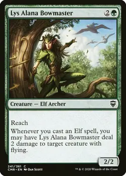 MTG Commander Legends C Lys Alana Bowmaster #241 PLAYSET x4 4x - Image 1