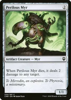 MTG Commander Legends C Perilous Myr #330 PLAYSET x4 4x - Image 1
