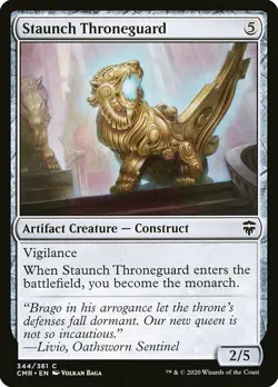 MTG Commander Legends C Staunch Throneguard #344 PLAYSET x4 4x - Image 1