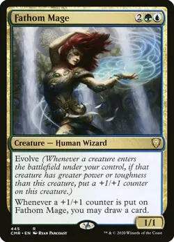 MTG Commander Legends R Fathom Mage #445 - Image 1