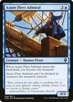 MTG Commander Legends C Azure Fleet Admiral #058 PLAYSET x4 4x - Image 1