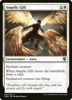 MTG Commander Legends C Angelic Gift #007 PLAYSET x4 4x - Image 1