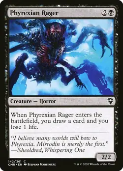 MTG Commander Legends C Phyrexian Rager #142 PLAYSET x4 4x - Image 1