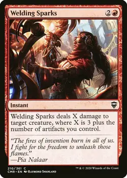 MTG Commander Legends C Welding Sparks #210 PLAYSET x4 4x - Image 1