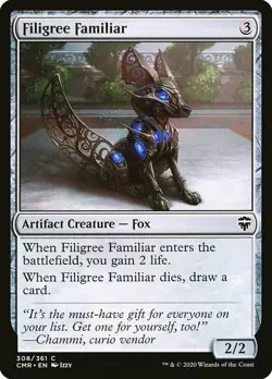 MTG Commander Legends C Filigree Familiar #308 PLAYSET x4 4x - Image 1