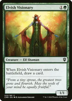 MTG Commander Legends C Elvish Visionary #223 PLAYSET x4 4x - Image 1