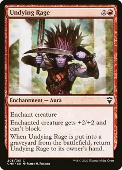 MTG Commander Legends C Undying Rage #205 PLAYSET x4 4x - Image 1