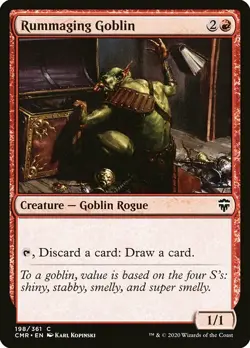 MTG Commander Legends C Rummaging Goblin #198 PLAYSET x4 4x - Image 1