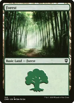 MTG Commander Legends L Forest #510 PLAYSET x4 4x - Image 1