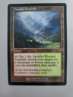 MTG Wooded Foothills Modern Horizons 3 Retro Rare - Image 1