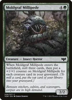 1x Moldgraf Millipede - Foil NM Eng MTG - Crimson Vow - Image 1
