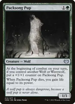 1x Packsong Pup - Foil NM Eng MTG - Crimson Vow - Image 1