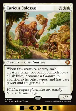 Curious Colossus ** FOIL ** #12 - Lorwyn Ecliped - NM MTG - Image 1