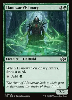 x4 Llanowar Visionary C MTG Foundations Jumpstart M/NM, English - Image 1