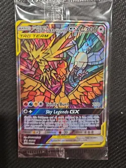 Moltres Zapdos Articuno GX SM210 Pokemon Sun Moon Black Star Promo English NM - Image 1