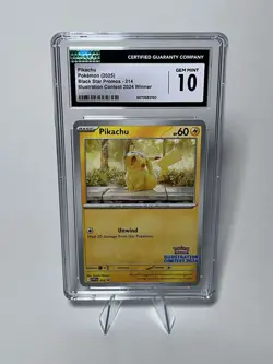 Pokemon Pikachu TCG Illustration Contest 2024 Promo Black Star SVP 214 - Image 1