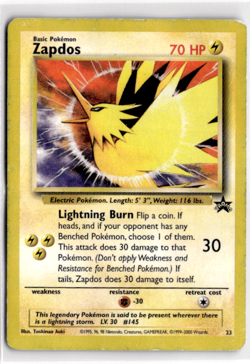 Zapdos #23 Pokemon Black Star Promo HP - Image 1