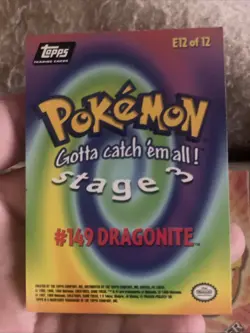 Pokemon TCG Dragonite #149 Topps Black Logo 2nd Edition Non Holo E12/12 Stage 3 - Image 2
