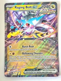Raging Bolt ex SVP 145 Black Star Promo Paradox Destinies Tin Pokemon Near Mint - Image 1
