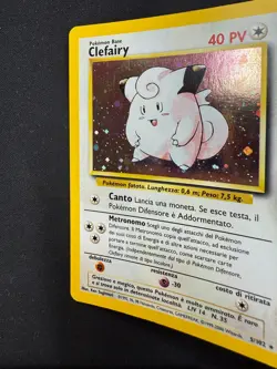 Pokemon Clefairy 5/102 Set Base Rara Holo Unlimited Wizards ITA Carte Vintage - Image 5
