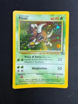 Pokemon Pinsir 9/64 Jungle Rara Holo Unlimited Wizards ITA Carte Vintage - Image 1