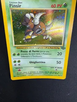Pokemon Pinsir 9/64 Jungle Rara Holo Unlimited Wizards ITA Carte Vintage - Image 3
