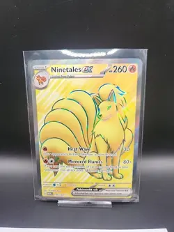 Pokemon TCG Ninetales EX 186/165 Sv: Scarlet & Violet 151 Full Art Holo - Image 1